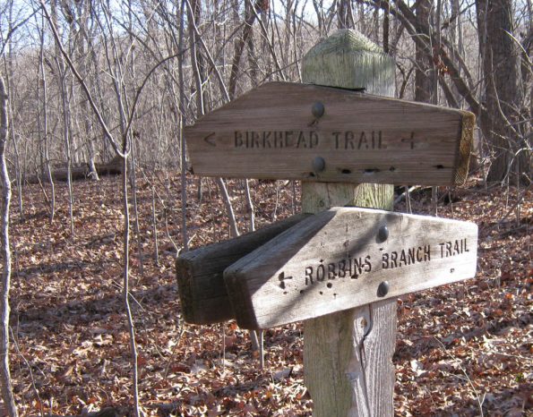 Birkhead Mountains trail sign